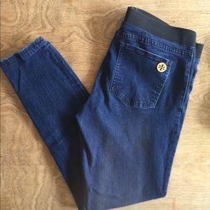 Tory Burch Jean Leggings, Elastic Waist Jeans